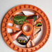 LEGO Orange Technic Disk 5 x 5 mit Krabbe mit Fuel Canister (32352)