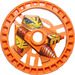 LEGO Oranje Technic Disk 5 x 5 met Driller (32355)
