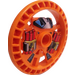 LEGO Orange Technic Disk 5 x 5 with Dynamite