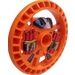 LEGO Orange Technic Disk 5 x 5 mit Dynamite (32356)