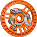 LEGO Orange Technic Disk 5 x 5 avec Rope (32354)