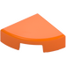 LEGO Orange Tile 1 x 1 Quarter Circle (25269)