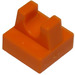 LEGO Orange Tile 1 x 1 with Clip (No Cut in Center) (2555 / 12825)