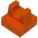 LEGO Oranje Tegel 1 x 1 met Klem (Geen snede in het midden) (2555 / 12825)