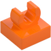 LEGO Orange Bricka 1 x 1 med fäste (Höjt &quot;C&quot;) (15712 / 44842)