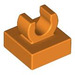 LEGO Orange Fliese 1 x 1 mit Clip (Erhöhtes &quot;C&quot;) (15712 / 44842)