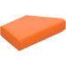 LEGO Orange Tile 1 x 2 45° Angled Cut Left (5091)