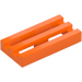 LEGO Orange Tuile 1 x 2 Grille (avec Rainure inférieure) (2412 / 30244)