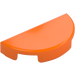 LEGO Orange Tile 1 x 2 with Half Circle (1748)