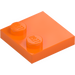 LEGO Oranje Tegel 2 x 2 met Noppen aan Rand (33909)