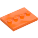 LEGO Orange Tuile 3 x 4 avec Quatre Tenons (17836 / 88646)