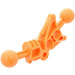 LEGO Orange Toa Leg 1 x 7 with 2 Ball Joints 30 Degrees (32482)