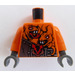 LEGO Orange Torso Ninjago Armor with Rivets (973)