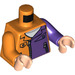 LEGO Arancione Two-Viso&#039;s Henchman Busto con Dark Viola Sinistra Braccio (973 / 76382)