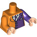 LEGO Orange Two-Gesicht mit Orange und Purple Suit Torso (76382 / 88585)