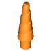 LEGO Orange Unicorn Horn mit Spiral (34078 / 89522)