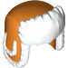 LEGO Orange Ushanka Hat with White Fur Lining (36933)