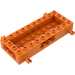 LEGO oranžová Vagón Dno 4 x 10 x 1.3 s Postranní Špendlíky (30643)