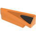 LEGO Orange Wedge 1 x 5 Spoiler Left with Black Shape Sticker (3388)