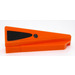 LEGO Orange Wedge 1 x 5 Spoiler Right with Black triangle and Round 76918 Sticker (3389)