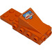 LEGO Orange Keil 2 x 3 mit Stein 2 x 4 Seitennoppen und Platte 2 x 2 mit Arktis Logo Aufkleber (2336)