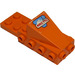 LEGO Oranje Wig 2 x 3 met Steen 2 x 4 Studs aan de zijkant en Plaat 2 x 2 met Arctic logo Sticker (2336)