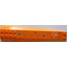 LEGO Orange Wedge 4 x 16 Triple Curved with Bullet Holes and Asian Character Encircled Sticker (45301)