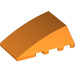 LEGO Oranje Wig 4 x 4 Drievoudig Gebogen zonder Studs (47753)