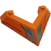 LEGO Orange Wedge 6 x 8 (45°) with Pointed Cutout with Vents Sticker (22390)