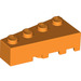 LEGO Oranje Wig Steen 2 x 4 Links (41768)