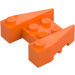 LEGO Oransje Kile Kloss 3 x 4 med knottskår (50373)