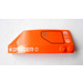 LEGO Orange Wedge Curved 3 x 8 x 2 Right with Black Panel and White Danger and Eject Sticker (42019)