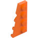 LEGO Oransje Kile Plate 2 x 4 Vinge Venstre (41770)