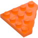 LEGO Arancione Cuneo Piastra 4 x 4 Angolo (30503)