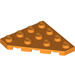 LEGO Oranje Wig Plaat 4 x 4 Hoek (30503)