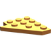 LEGO Orange Coin assiette 4 x 4 Aile Droite (3935)
