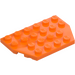 LEGO Orange Kil Platta 4 x 6 utan Hörn (32059 / 88165)