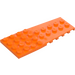 LEGO Orange Wedge Plate 4 x 9 Wing with Stud Notches (14181)