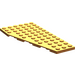 LEGO Oranje Wig Plaat 6 x 12 Vleugel Rechtsaf (30356)