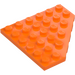 LEGO Orange Wedge Plate 6 x 6 Corner (6106)