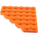 LEGO Orange Coin assiette 6 x 6 Coin (6106)