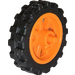 LEGO Oranje Wiel Rand Ø14.6 x 6 met Spokes en Stub Axles met Band Ø 20.9 X 5.8  Offset Loopvlak