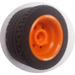 LEGO oranžová Wheel Rim Ø30 x 20 with No Pinholes, with Reinforced Rim with Tire, Low Profile, Wide Ø43.2 X 22 ZR