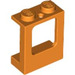 LEGO Orange Window Frame 1 x 2 x 2 (Plane) with 2 Holes in Bottom (2377)