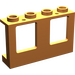 LEGO Orange Fenêtre Cadre 1 x 4 x 2 avec des tenons pleins (4863)