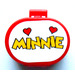 LEGO Oval Case with Handle with &#039;MINNIE&#039; and Hearts Sticker (6203)