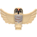 LEGO Owl (Spread Wings) with Black Eyes and Medium Stone Gray Chest (67632)