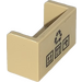 LEGO Paneel 1 x 2 x 1 met gesloten Hoeken met Recycling en Package Handvat met Care Symbols Sticker (23969)