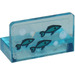 LEGO Pannello 1 x 2 x 1 con Pesce Swimming Destra e Bianco Bubbles Adesivo con angoli arrotondati (4865)