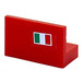 LEGO Panel 1 x 2 x 1 with Italian Flag (Right) Sticker with Square Corners (4865)